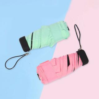 Sun Rain Pocket Umbrella Anti UV Mini Five folding Umbrella Folding Wi_1